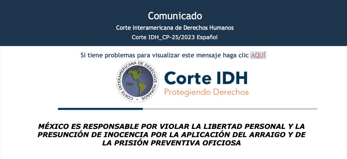JoseMarioMX's tweet photo. Estamos presenciando el fin de la práctica mexicana violatoria de derechos humanos, de mantener personas en prisión de forma injustificada, durante el juicio (prisión preventiva oficiosa). El día de ayer la Corte Interamericana de Derechos Humanos ordeno al estado mexicano lo siguiente: “Esta Corte ordena al Estado, adecuar su ordenamiento jurídico, incluyendo sus disposiciones constitucionales, para que sea compatible con la Convención Americana”. Es decir, debe prevalecer y respetarse en todos los casos el principio de presunción de inocencia.