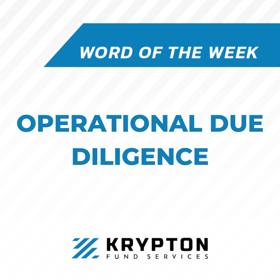Kryptonfs's tweet photo. Operational due diligence firms are consulting firms that provide services to institutional investors, such as pension funds, endowments, and foundations, to evaluate the operational risks associated with investing in alternative asset managers.

#privateequity #venturecapital https://t.co/68ucdZrMbS