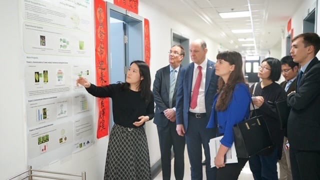 PhilipRBarton's tweet photo. Pleased to visit the Centre for Excellence in Plant and Microbial Science in Shanghai today. An important UK-China partnership addressing critical global challenges, including food security and health. https://t.co/x5mdbYhW2a