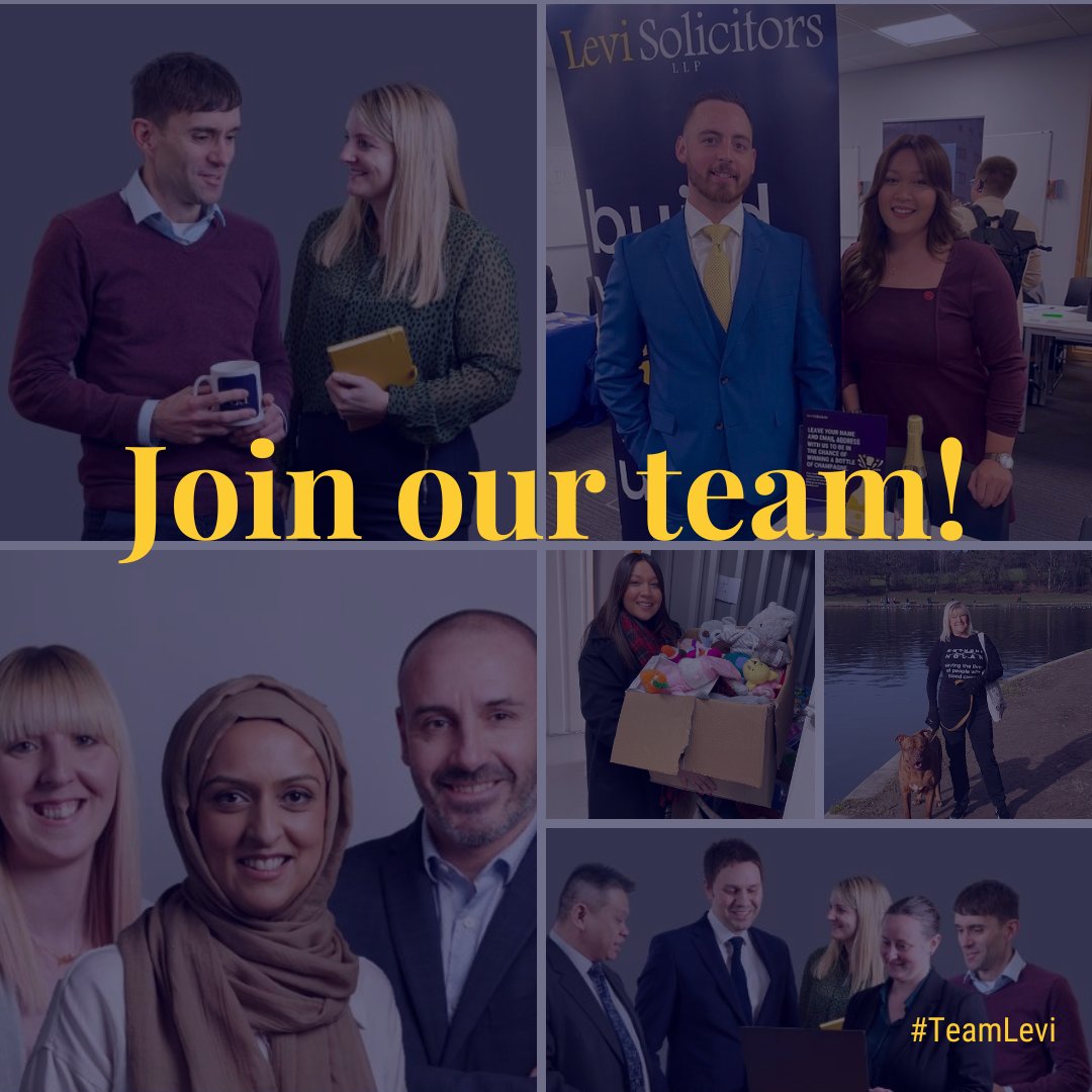 LeviSolicitors's tweet photo. We're looking for people to join our busy New Business Team. Are you:
✅ A strong team player?
✅ Great on the phone?
✅ Interested in joining a friendly &amp; busy team?
For more info on our vacancies, and how to apply, visit https://t.co/ujkK1ir0ou

#TeamLevi #SalesJobs #AdminJobs https://t.co/bmkDAIVKWt
