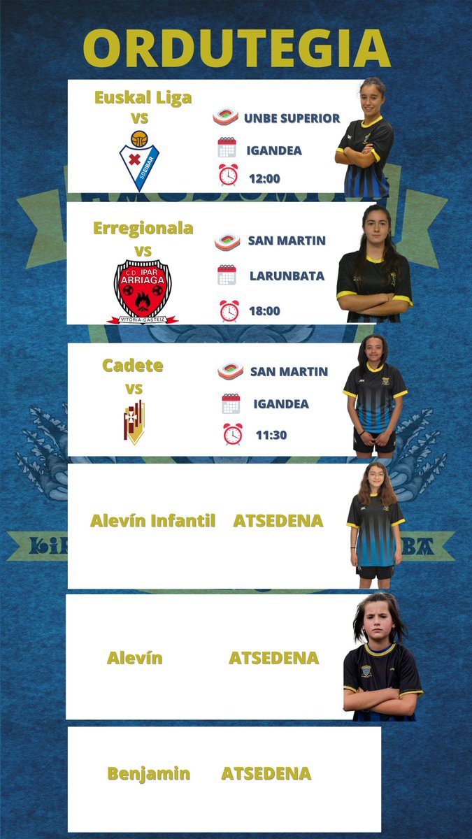 Asteburu honetako partidak