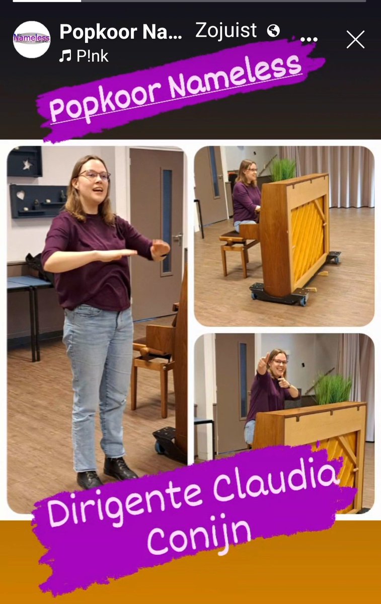 popkoornameless's tweet photo. Even voorstellen...
Dit is onze dirigente Claudia Conijn. Alweer jaren bij ons leuke @popkoornameless 
👍🎼🎵🎶🎵🎶 https://t.co/wtfgwqAybs