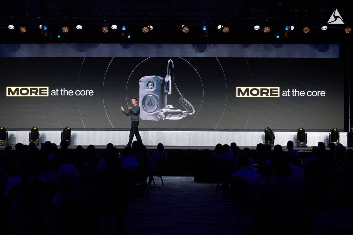axon_enterprise's tweet photo. We were excited to welcome our CEO + Founder Rick Smith to the stage to kick off #AxonAccelerate 2023 with a keynote announcing the new Axon Body 4!

Watch the entire keynote at https://t.co/EAAwQxHwV0

#AA23 #AB4 #AxonBodyCam #Axon #ProtectLife https://t.co/PlTEasY165