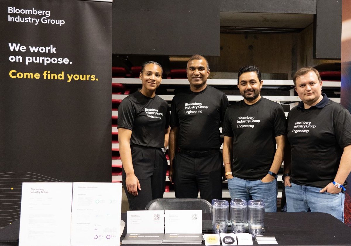 BBGIndustry's tweet photo. Last weekend our engineering team attended Bitcamp, the largest collegiate hackathon on the east coast, at @UofMaryland. The event brought together nearly 2,000 hackers from UMD and institutions near and far. https://t.co/LTaLaxBoJM