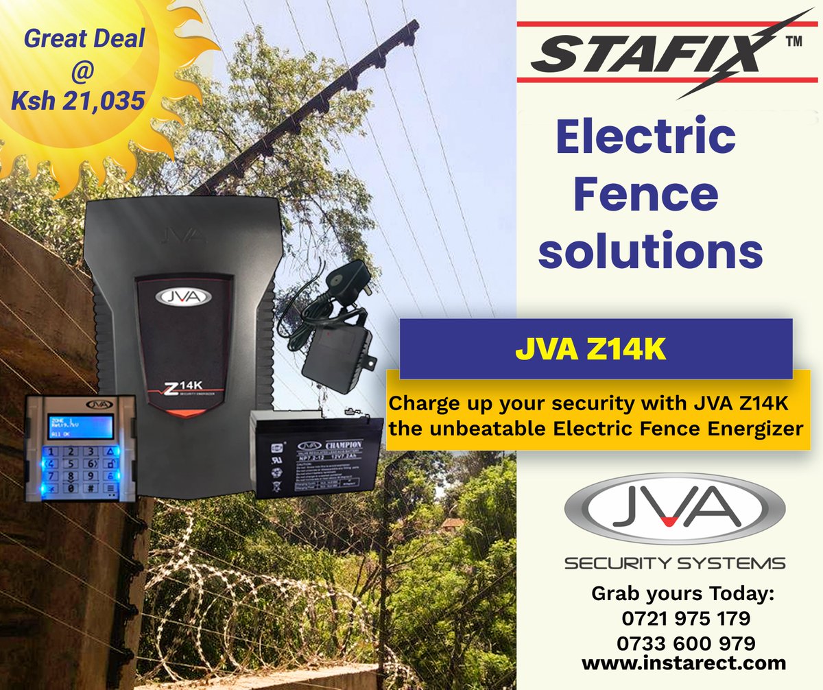 Experience unbeatable protection with JVA Z14K - the Energizer that's ahead of the pack! 🏆
#fence #electricfencekenya #electricfenceandmonitor #electricfencing #JVA #JVAJumbo #JVAJMB32ZM2 #perimeterfencingsolutions #conservancy #conservancyfencing #farmsecurity #farmfencing