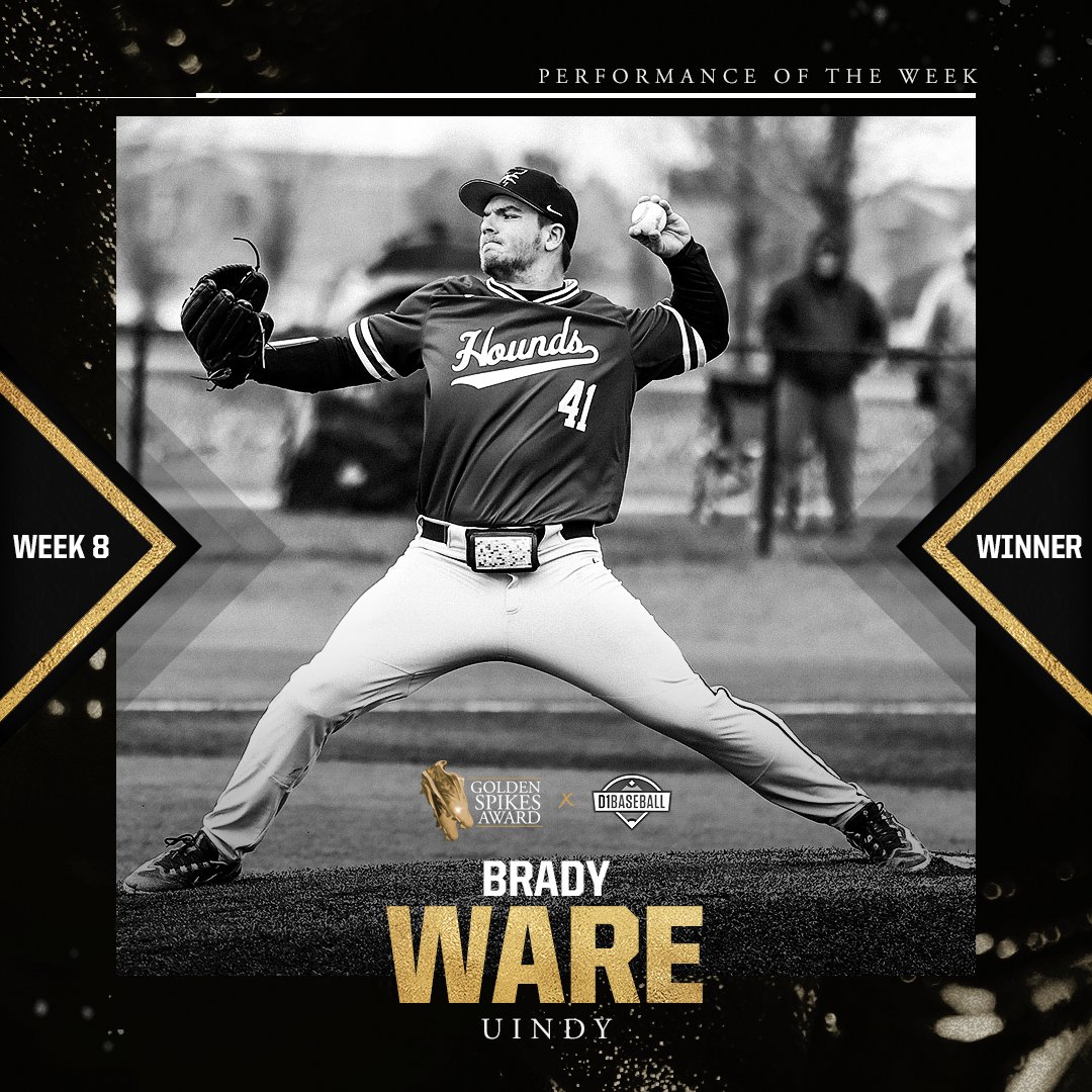 OUTSTANDING WEEK 🙌

This week's #GoldenSpikes Performance of the Week goes to <a href="/Bradyware4444/">Brady Ware</a> after throwing a no-hitter and hitting for the cycle. 💪