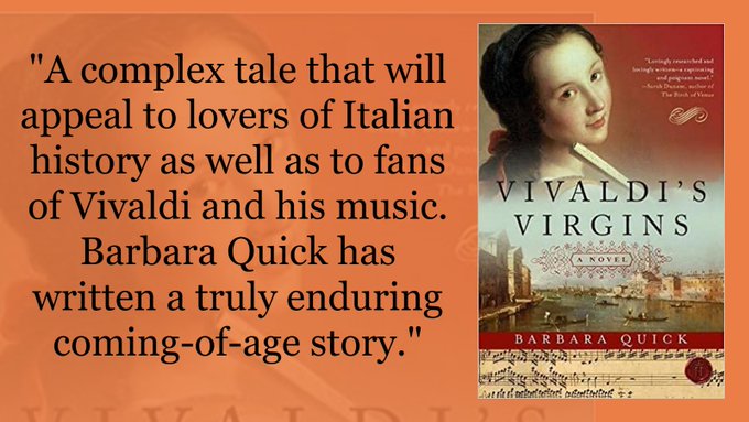 WomenWriters's tweet photo. Review of VIVALDI'S VIRGINS by 
@bqwriter
 https://t.co/tcqNGu4A0u https://t.co/vvwyOAt2eU