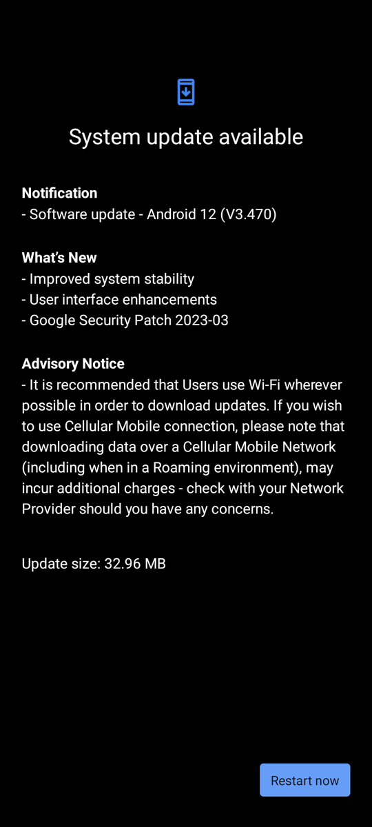 NokiaTracker_'s tweet photo. New update ! 
Nokia 2.4
MR and security update : 5 March 2023
Size : 32,96 Mb 
Build number : 00WW_3_470
Android version : 12
Phone model : TA-1270
Region : France
Received 13 April 2023

@Nokiapoweruser @NokiamobBlog https://t.co/PN61iz3X1O