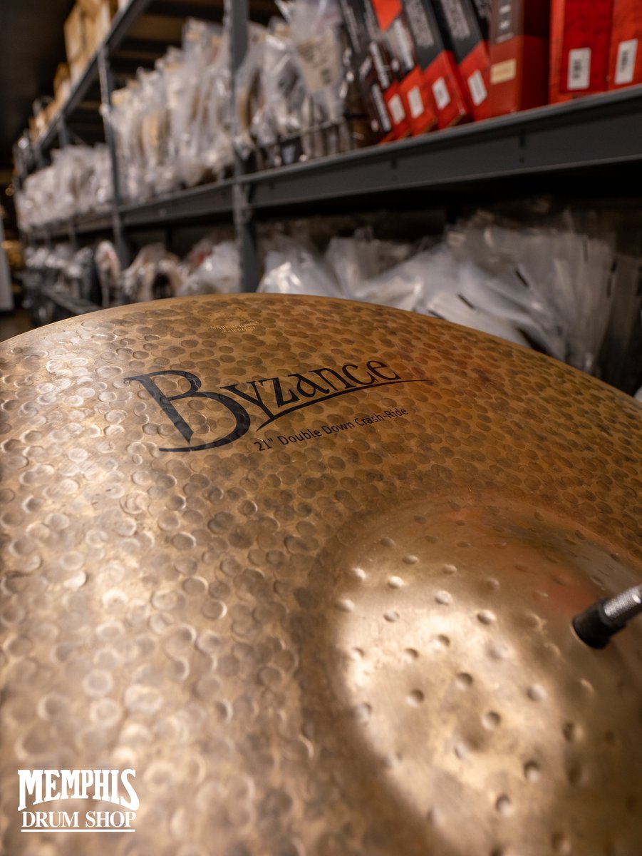The brand new <a href="/meinlcymbals/">Meinl Cymbals</a> Matt Halpern Signature 21" Byzance Dark Double Down Crash-Ride is in store now! Buy it at memphisdrumshop.com/meinl-21-byzan…. myCymbal demos coming soon!  

#drums #cymbals #meinl #drumgear