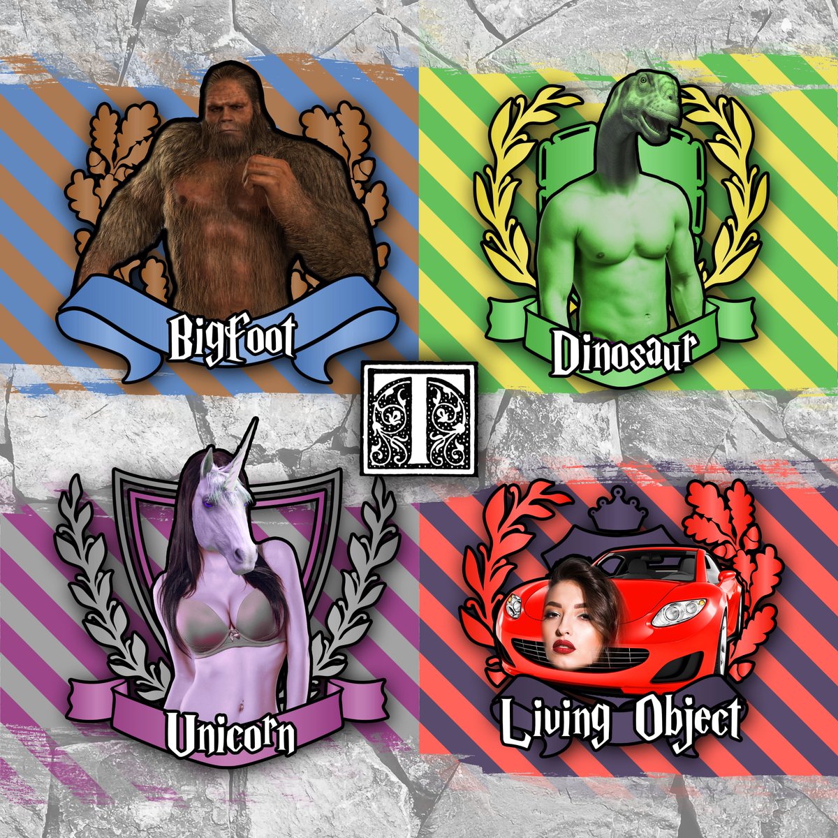 ChuckTingle's tweet photo. 'whats your hogborts house?' is played the heck out. what is your TINGLE TYPE? there are four kinds of tinglers and all of them welcome trans, gay, lesbian, asexual, non-binary, bisexual, gender fluid and every other bud because your love is real and valid https://t.co/1CQgRrtDYv https://t.co/aOqL63Yoha