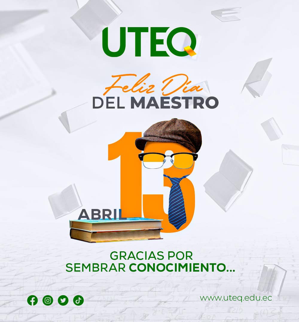 utequevedo's tweet photo. ¡Feliz Día del Maestro Ecuatoriano!
El 13 de abril no es un día común, es el natalicio del Cosmopolita del Cervantes de América: Juan Montalvo Fiallos, maestro de las letras, el honor y la justicia, en cuya memoria se declara el Día Clásico del Maestro Ecuatoriano.
#UTEQ https://t.co/WIFku8x6uD