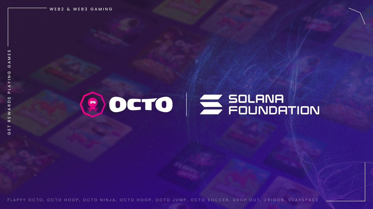 Octo8gaming's tweet photo. We're proud to announce that @Solana has joined as our latest investor 🔥

Our goal is to push adoption for the next 10 million mobile gamers that onboard onto web3 🚀

We will be working closely with @SolanaFndn and @solanamobile to position $SOL as THE chain for web3 gaming 🎮 https://t.co/4i9ZRd8EoG