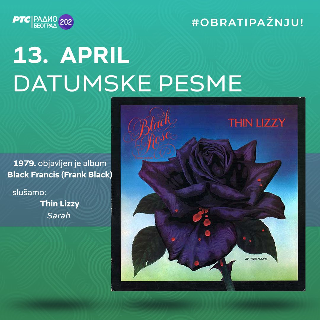 Beograd202's tweet photo. ๐๏ธ #DatumskePesme - radnim danima od 14 sati
1979. โด๏ธTHIN LIZZY - album #BlackRose: #ARockLegend
1979. โด๏ธ DONNA SUMMER - singl #HotStuff
1982. โด๏ธ FLEETWOOD MAC - album #TangoInTheNight
1987. โด๏ธ VIOLENT FEMMES - album #ViolentFemmes
#13April #NaDanaลกnjiDan
#OnThisDay https://t.co/1u1LfDlV5W