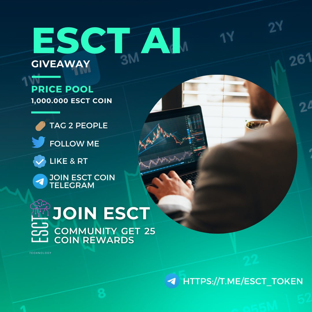 PROJECPROMOTER's tweet image. ⏳️24 Saat 

1 Kişiye 250 TL 

Herkese Toplam 1.000.000 Adet #ESCT (200$) 

✅️Bu tweeti RT LİKE edin

✅️Kanala Katılın⬇️
t.me/EsctTokenTR

#Crypto #btc #gem