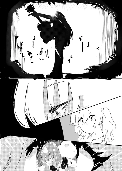 #ぼっち・ざ・ろっく #ぼ喜多
自身の格好良さと顔の良さに無自覚な後藤ひとりをふいにぼうっと見つめてしまう時がある喜多郁代、存在する 