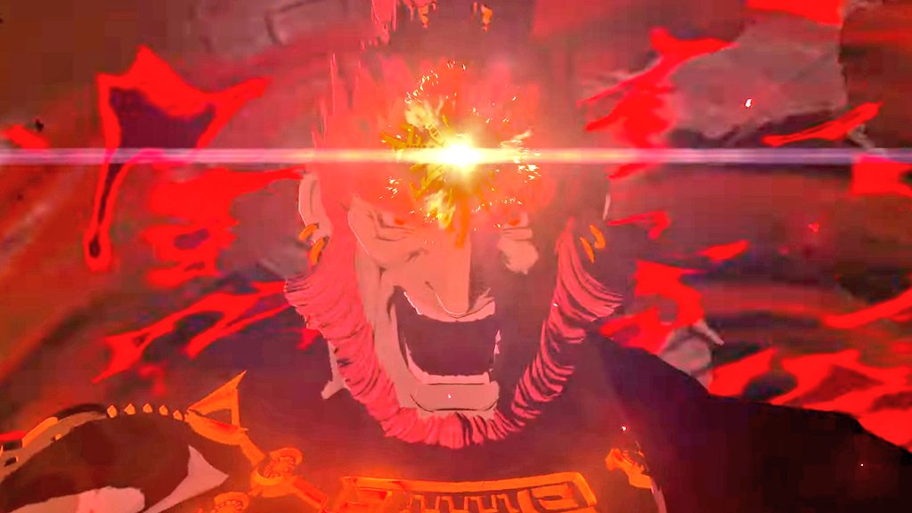 SLOplays's tweet photo. NEW ZELDA TRAILER WAS FUCKING SICK. LOOK AT GANON BRUH 🔥🔥🔥 https://t.co/QQ1ScBn9iT