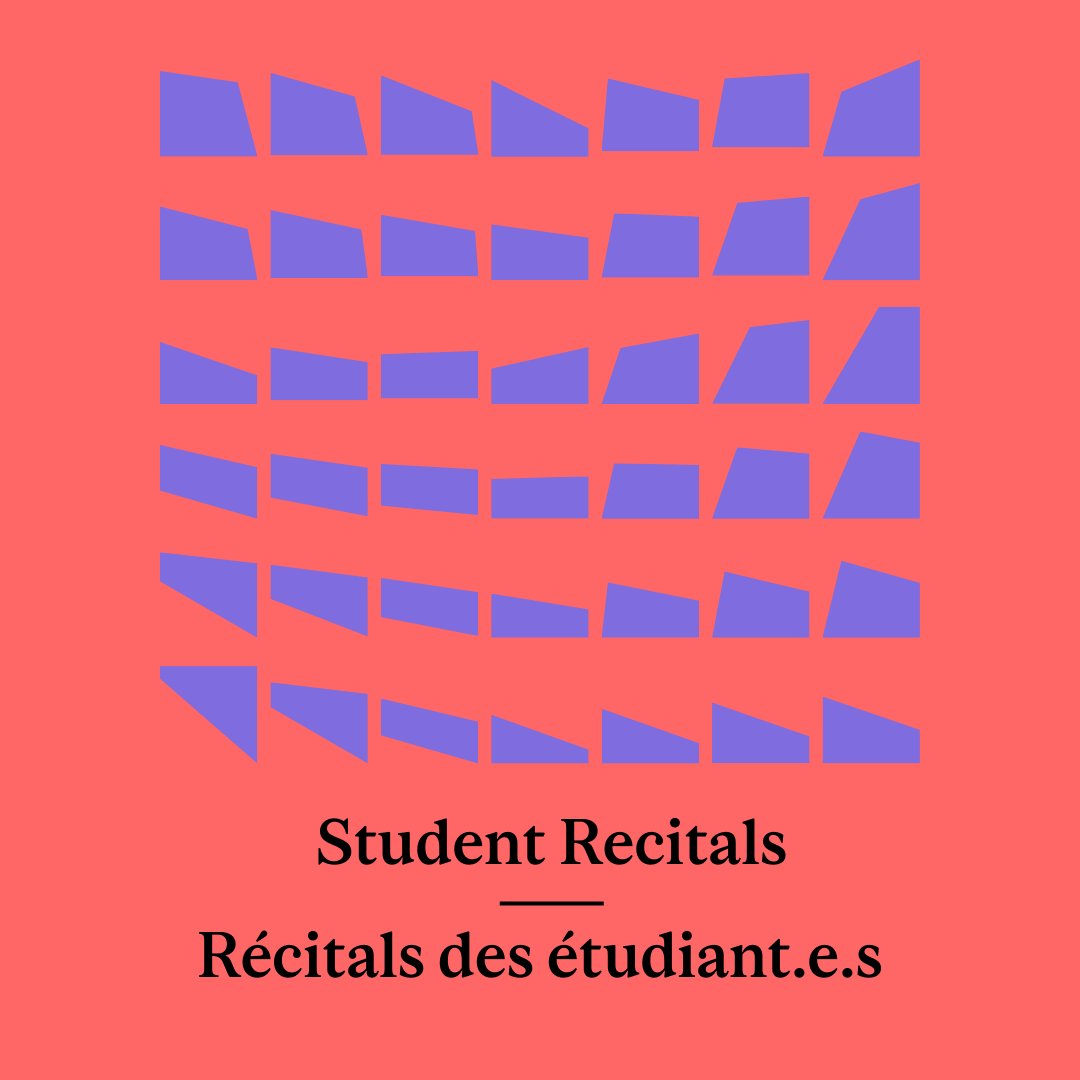 schulichmusic's tweet photo. Recital season is here! Our students are closing out the academic year with over 100 end-of-term on-campus performances. And you can attend them for FREE!

Visit our events calendar for a list of upcoming performances: https://t.co/u2AE5mWwBp

@McGillU #SchulichMusic https://t.co/aDrNNsOvH3