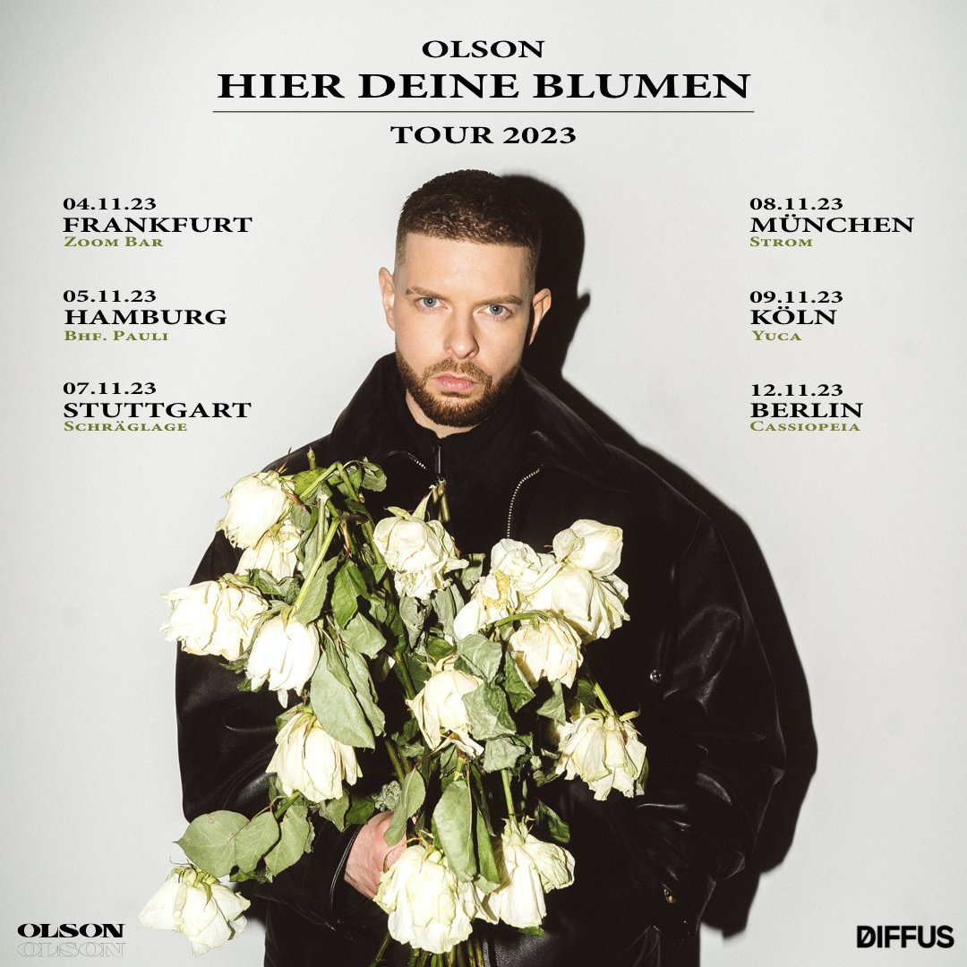 TicketmasterDE's tweet image. Mit seiner neuen EP "Hier deine Blumen" kommt @hellyeaholson im Herbst auf Deutschland-Tour! Sichert euch die ersten Tickets ab sofort bei Ticketmaster: bit.ly/3o5iiod
