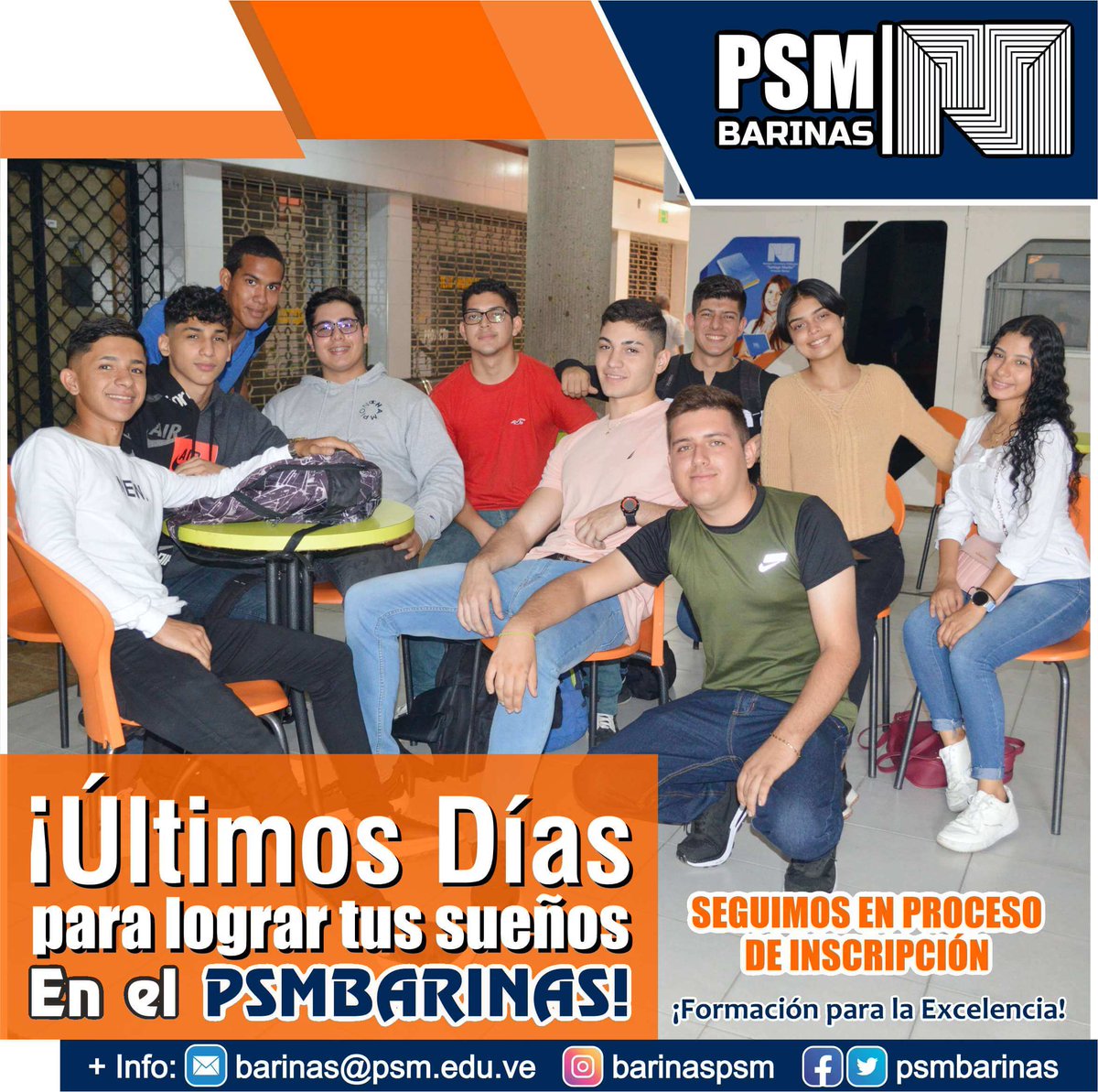 psmbarinas's tweet photo. Aún estás a tiempo de inscribirte en el Periodo Académico 2023-1 y lograr cumplir tu sueño de ser Ingeniero o Arquitecto.
👩🏽‍🎓📚✍🏻
¡🄿🅂🄼 🄴🅂 🄰🄷🄾🅁🄰! 🎓🎉
Período Académico 2023-1
#Arquitectura #Ingeniería #SAIA #FormaciónParaLaExcelencia🎓 #MásCercaDeTi https://t.co/OOUBXQvkQS