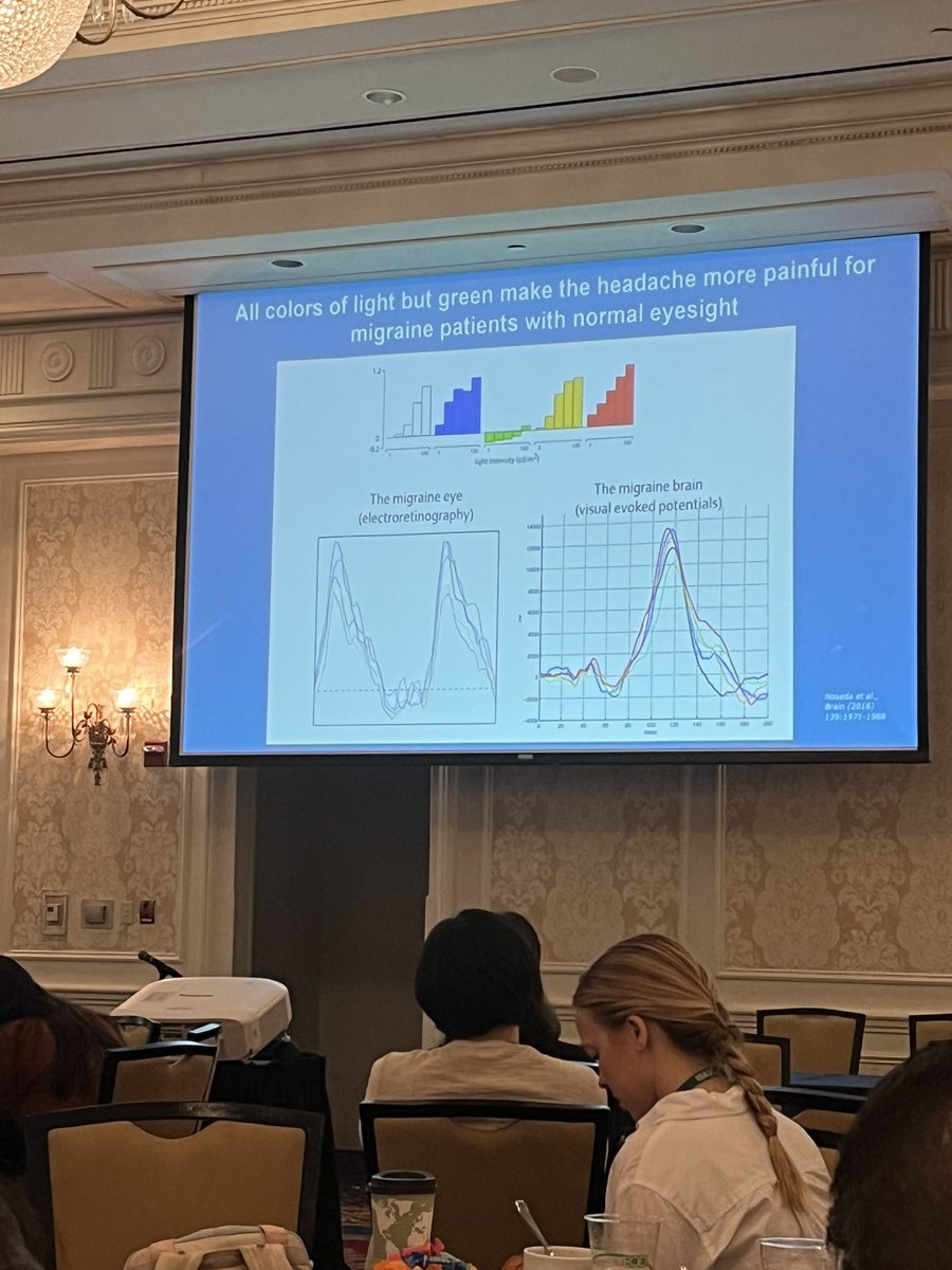 DrKatieMartucci's tweet image. 🤩Harvard&apos;s Dr. Rami Burstein presents compelling data on the pathophysiology of #migraine 🧠 to 100&apos;s of scientists, clinicians, and trainees at the #USASP2023 meeting.

@US_ASP @ramiburstein 
Hosted by @Duke_Anesthesia &apos;s Center for Translational Pain Medicine