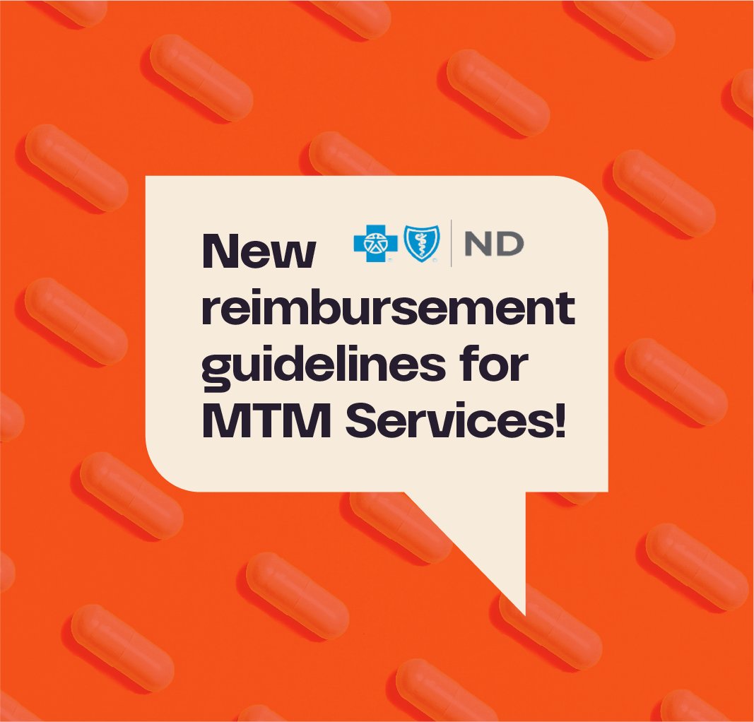 Pharmacists providing MTMS take note: BCBS of North Dakota has announced new reimbursement guidelines as of January 1, 2023. The new guidelines aim to improve patient outcomes and require specific billing codes for MTMS services. 
bcbsnd.com/providers/news…