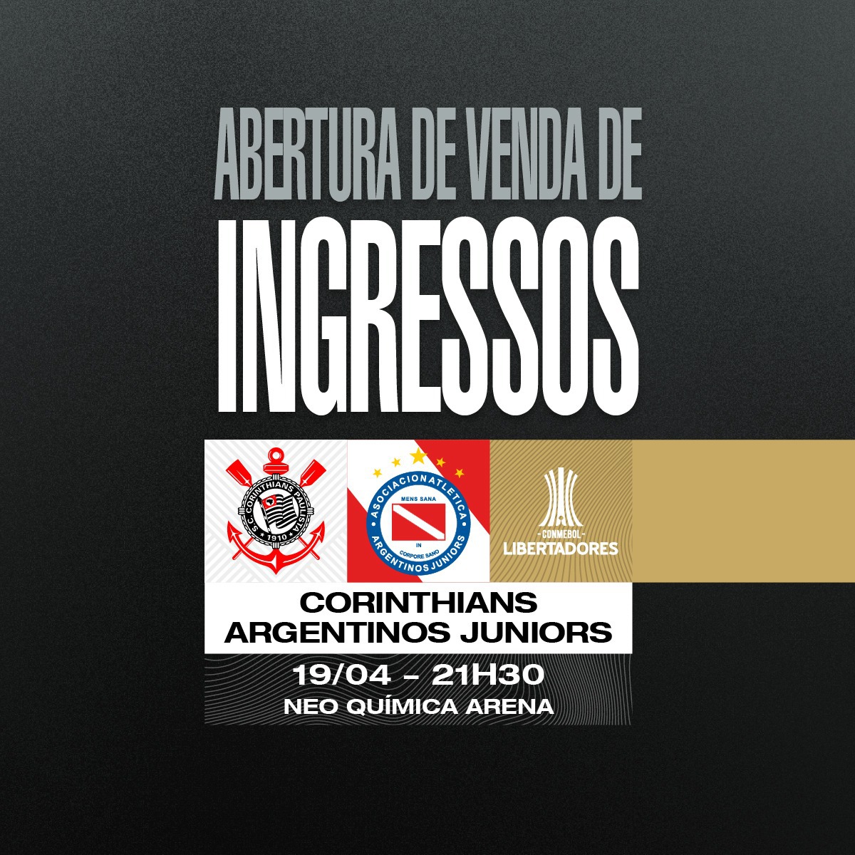 Corinthians x Argentinos Juniors ao vivo e online: onde assistir e