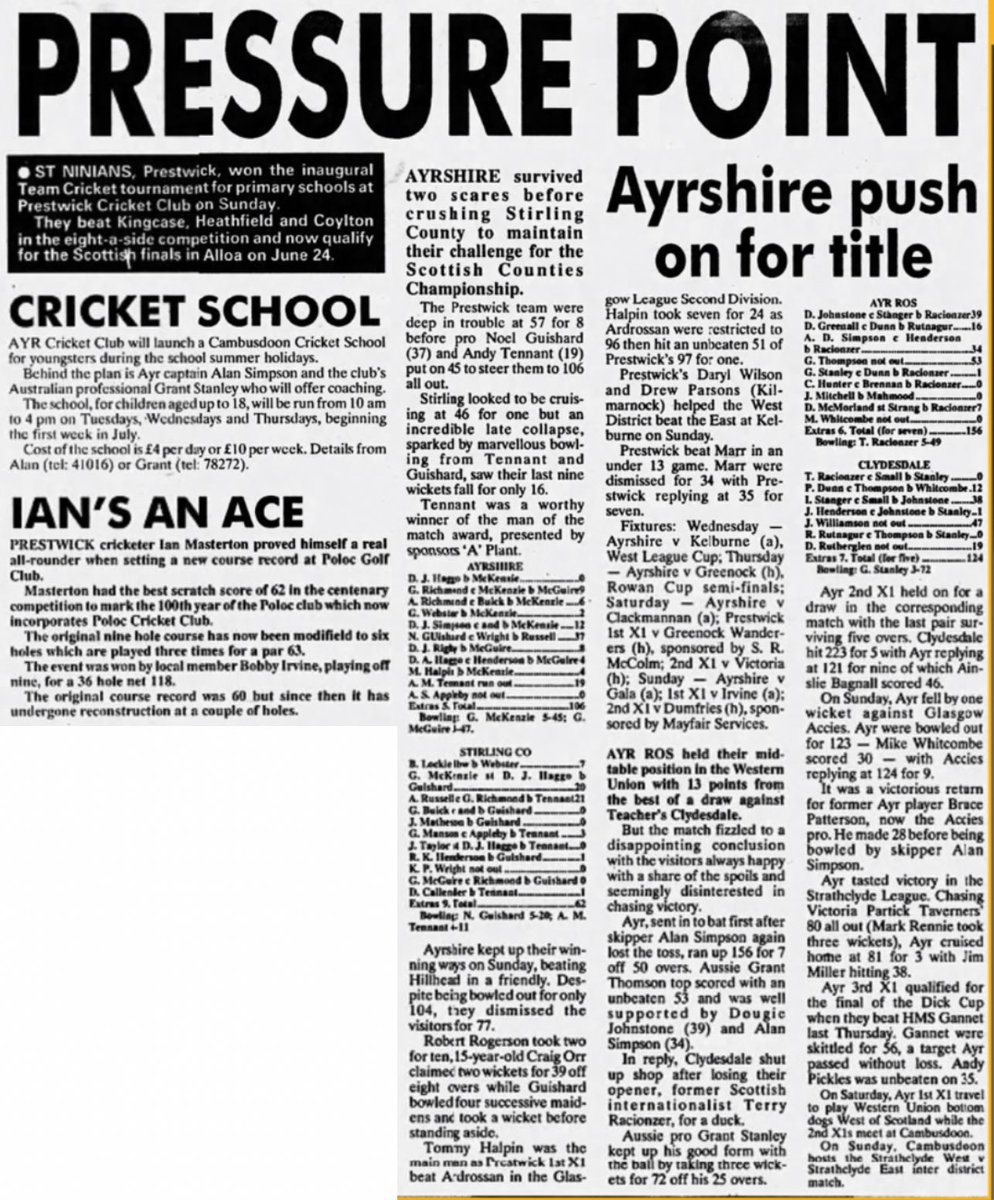 Scottish Cricket Past Present and Future tweet media