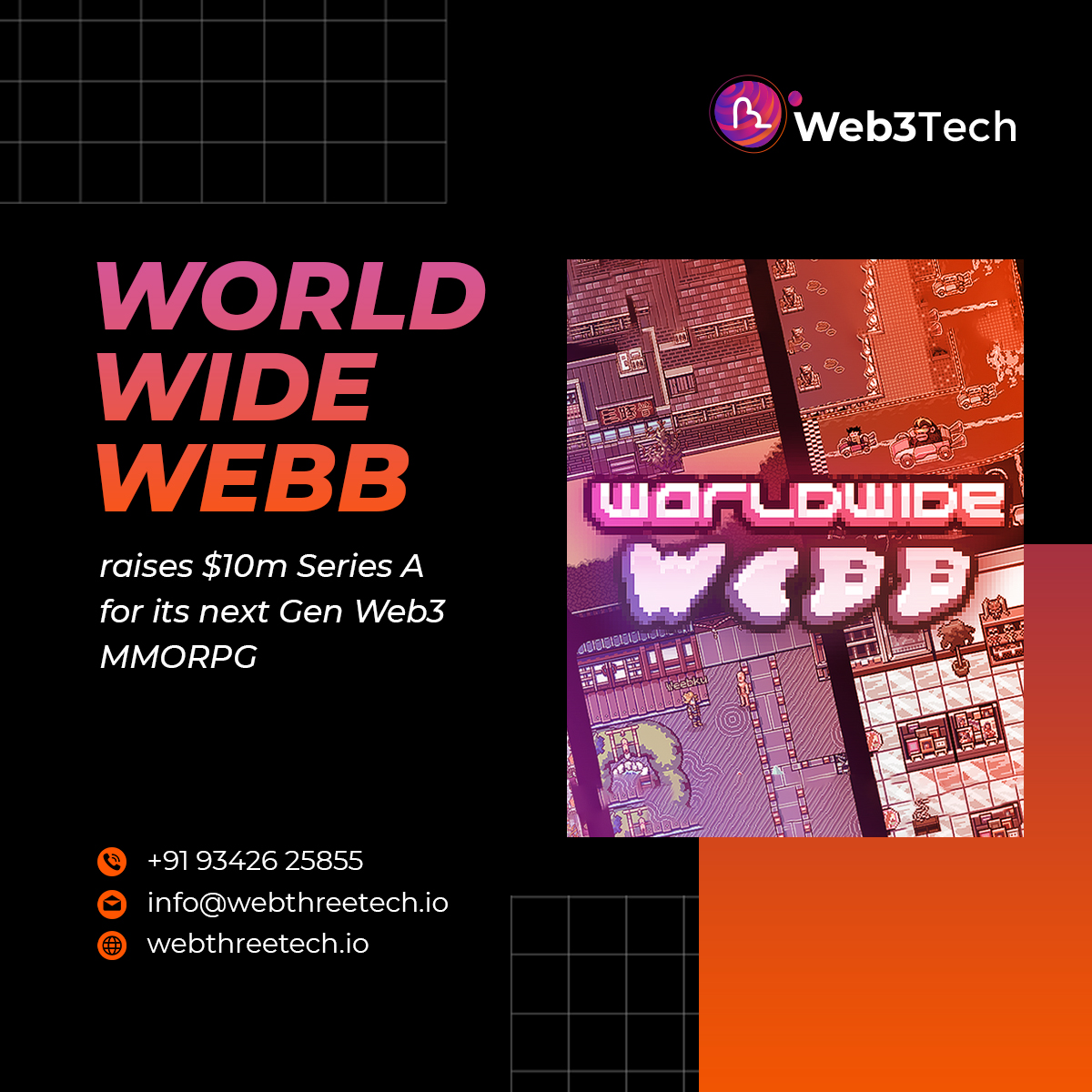 WebThreeTech's tweet photo. With its investment in World Wide Webb, Pantera Capital is betting on the future of Web3 gaming and the potential for blockchain technology to reshape the gaming industry as we know it. https://t.co/2lV57Td93A