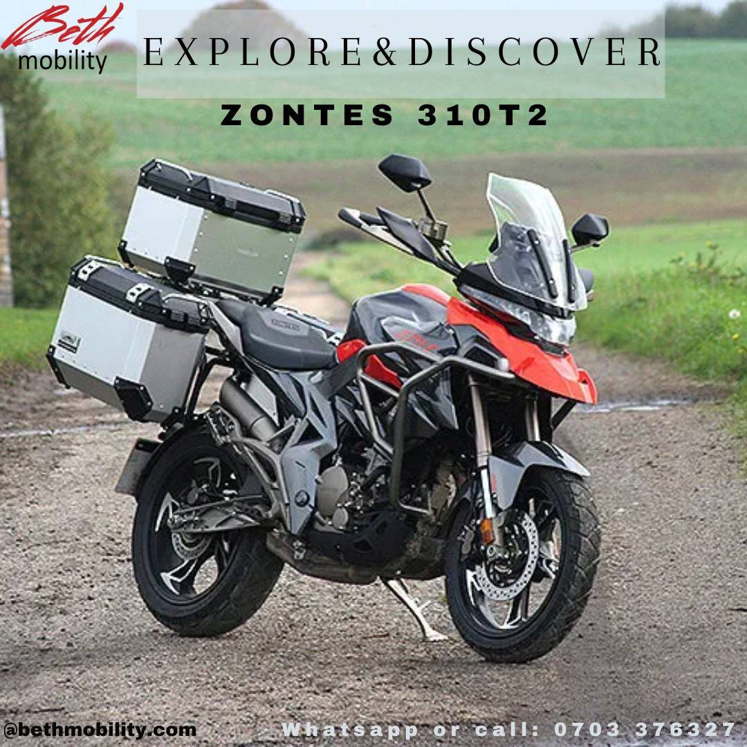 Few units remaining 😇

Price:- 6588USD 
Colours available - Orange &amp; blue 

#bethmobility #adventurebike #zontes310t2 #zontes #explore