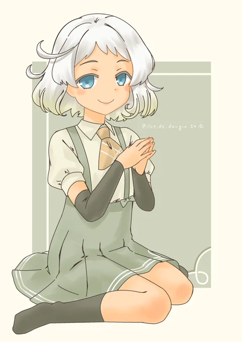 夏雲ちゃん、はじめて描きました#艦これ 