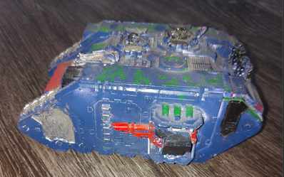 AlmostMeek's tweet photo. Sometimes you take a chance and try and rescue a model because the price is right. The pain was like a super thick blue, more in the replies

#WarhammerCommunity #wh40k #landraider
#badpaint #badlypainted #miniaturerescue #minirescue https://t.co/waXOSKPfWH