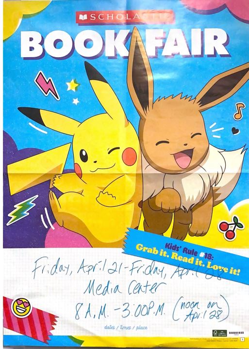 CAESCougars's tweet photo. Greetings Cougars! The Book Fair returns to Central Avenue Elementary on Friday, April 21st until April 28th, 2023. Please visit our Book Fair website https://t.co/CtSNstFTp6 where you can view an interactive flyer and set up an eWallet for your child. 
 #caes #caescougars https://t.co/tbeF9ymeKJ
