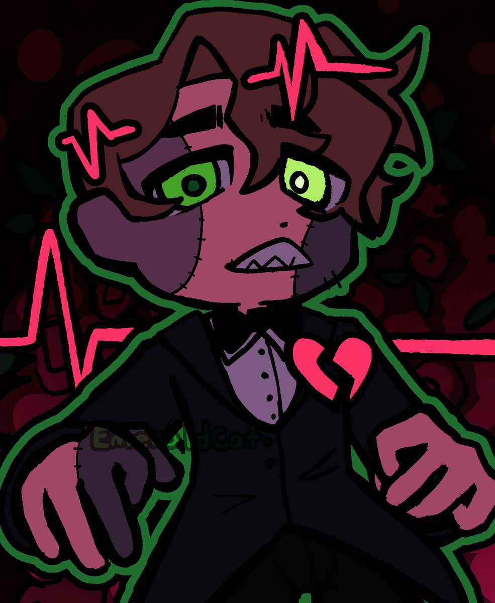 EmeraldCat20's tweet photo. Very mild blood warning on third slide !!!  
#DigitalArtist #artist #DigitalArt https://t.co/74O2peyuDJ