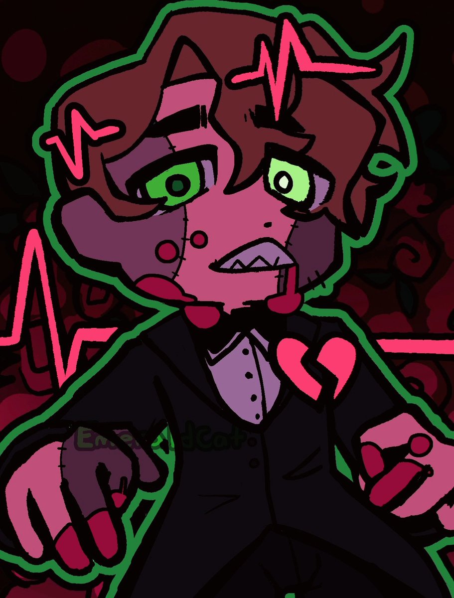 EmeraldCat20's tweet photo. Very mild blood warning on third slide !!!  
#DigitalArtist #artist #DigitalArt https://t.co/74O2peyuDJ