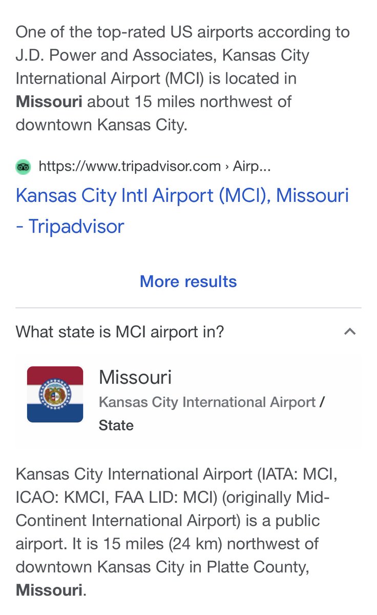 AVReneeKC's tweet photo. My biggest pet peeve …. When we land at MCI & people say welcome to Kansas! Dude, just because we are close to the state line does not mean we are in Kansas. The airport is in Kansas City MISSOURI! 🤦♀️ #getamap #NOTinKansas #WelcometoKC
But I’m happy to be home….in #KCMO 😂 https://t.co/ZR1858dZpn