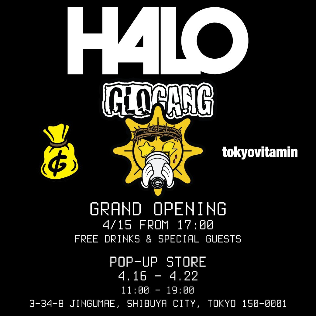 Glo Gang Pop Up Store in Tokyo 15th-22nd. @glogang