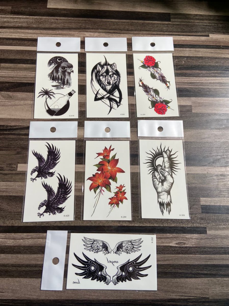 WendyMercy4's tweet photo. Get your temporary and semi permanent tattoo sticker at an affordable price
Location: Lagos but distance isn't a barrier
https://t.co/Sve3C2ukXN https://t.co/LcmDIJPSPk