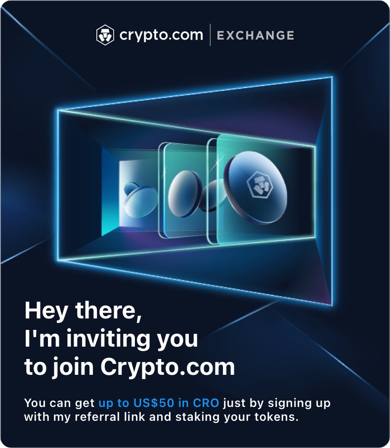 Jaredhayes8's tweet photo. Come join https://t.co/sObfqrCHJT with me!
Sign up through my referral link and lockup CRO to earn up to US$50 worth of CRO! 🥳

https://t.co/oaBWI2jygb https://t.co/fyg9ZdvHqT