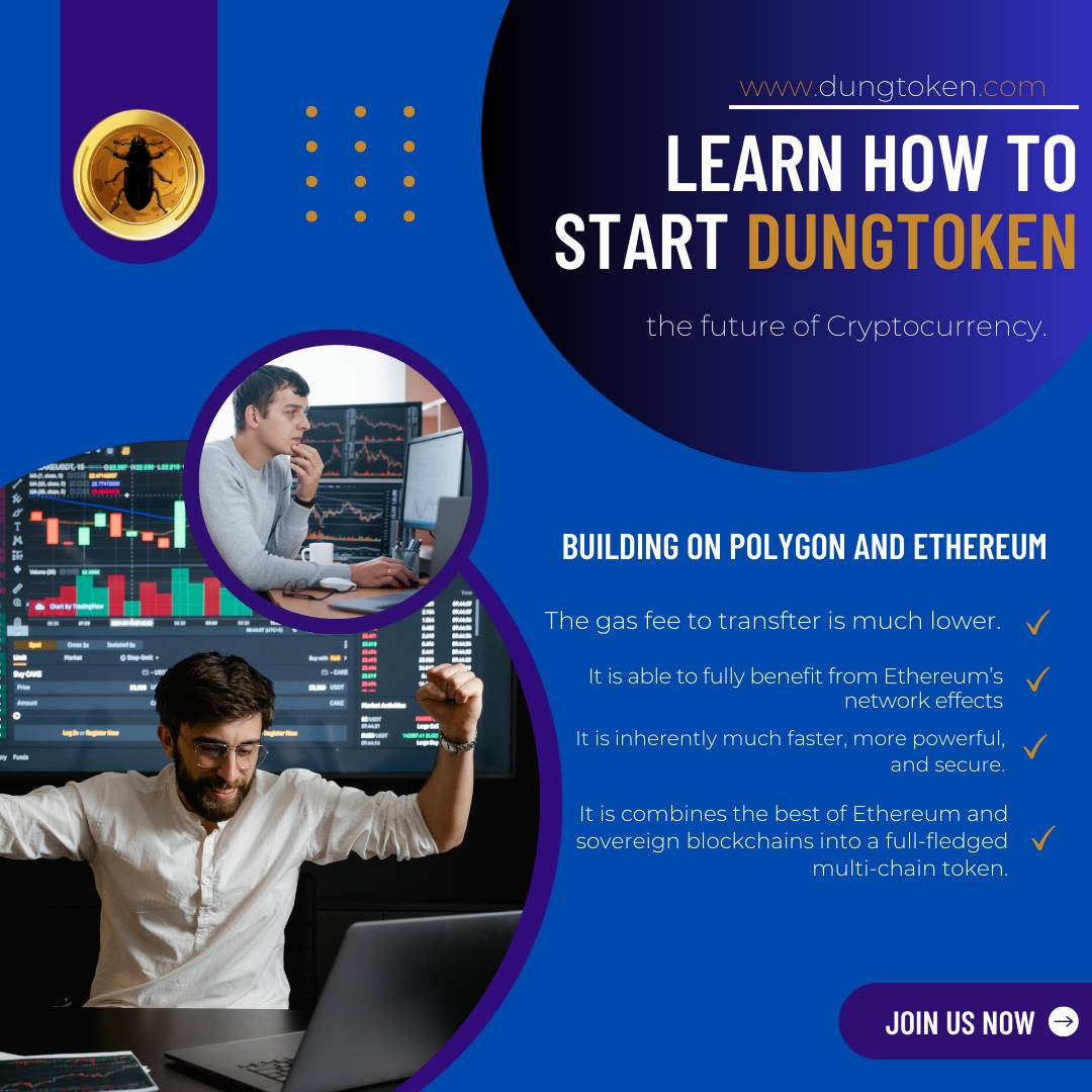 🚀 Building on #Polygon and #Ethereum, #DungToken is THE fastest growing token of 2023! Join the revolution and experience lightning-fast transactions with low fees. Don't miss out on the future of finance! #cryptocurrency #blockchain #DeFi #Trending