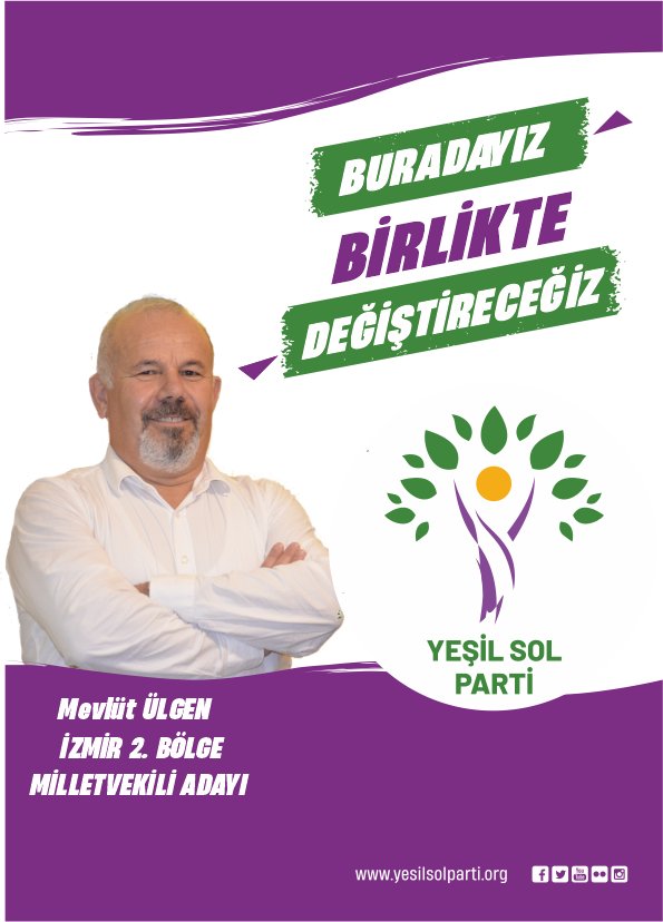mevlut_ulgen's tweet photo. Mevlüt Ülgen ( Psikolog) 
Yeşil Sol Parti İzmir 2. Bölge 3. sıra adayımız.  
@ulgenmevlut
@adaytanitim_ https://t.co/8AcAGpZDYc