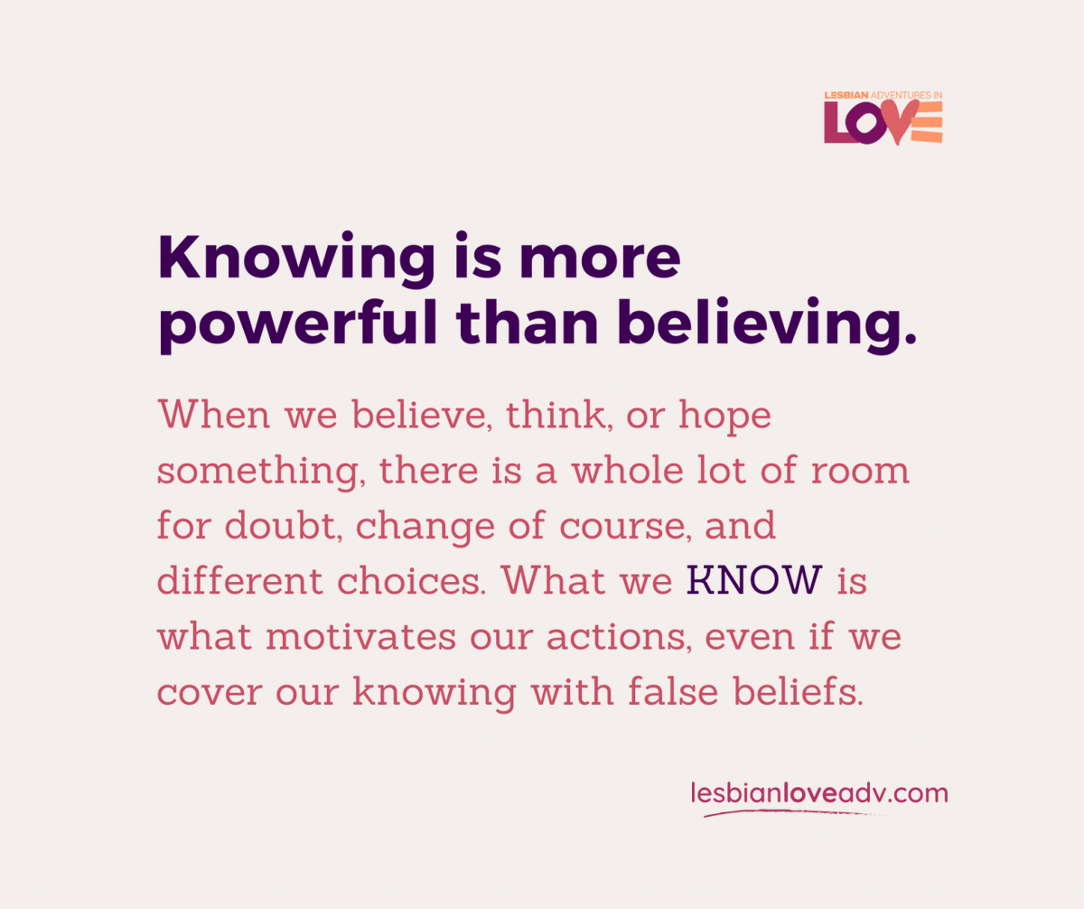 omaram's tweet photo. Believing is hoping, knowing is doing.

#KnowTheTruth #KnowledgeIsPower #BelieveLessKnowMore #ActOnWhatYouKnow #PowerOfCertainty #lesbianloveadv #micheleomara #lesbiancoach #lesbianrelationship  #lesbiancouples #lesbianquotes #lesbians #lesbianmemes https://t.co/ae7HDjWiwq