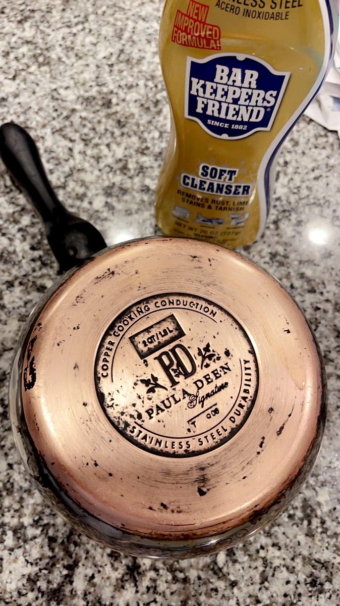 barkeeperfriend's tweet photo. Give your dirty pots and pans a spring cleaning treatment this spring! Check out how Matt C. gave his motherβs pots a makeover using BKF Soft Cleanser! How are your spring cleaning efforts going? πΈπ·πΌπ¦ #SpringIntoBKF https://t.co/GynS97ncor