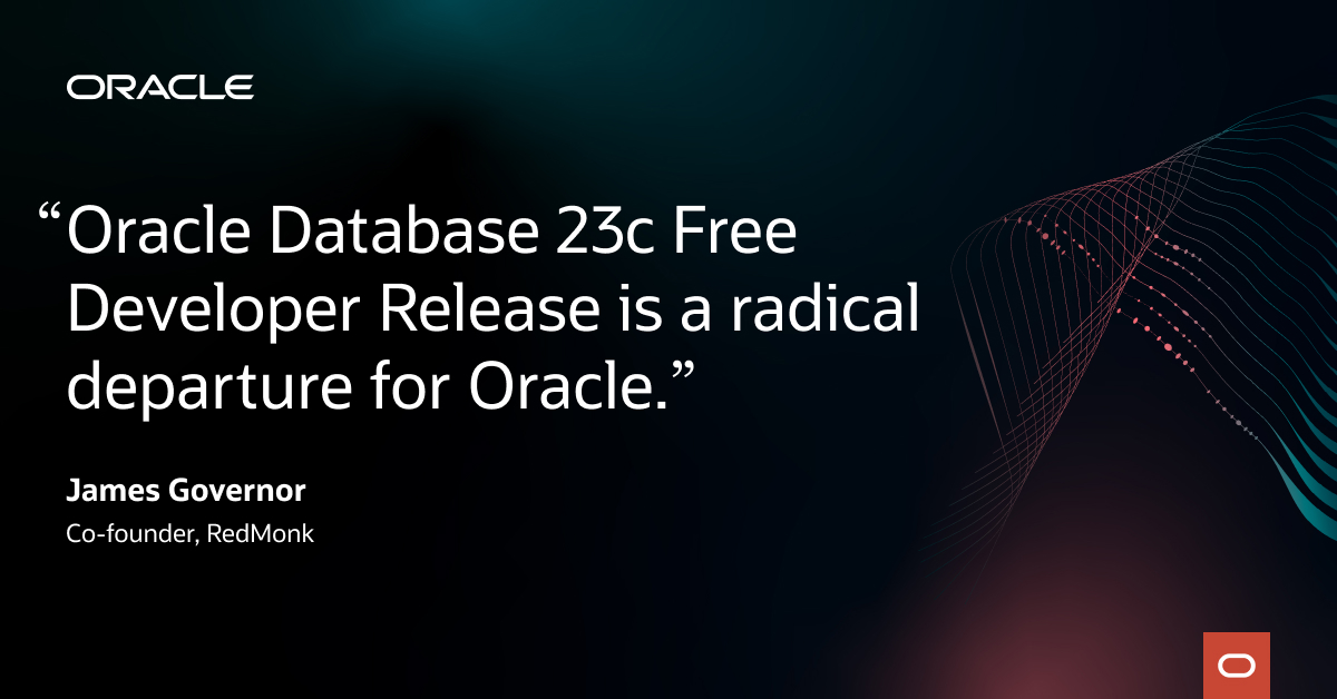 Sydney Nurse (@syoranu) on Twitter photo Get started with <a href="/OracleDatabase/">Oracle Database</a> 23c Free—Developer Release today and see what industry experts are raving about. #database social.ora.cl/6014Ozag4 Get started with <a href="/OracleDatabase/">Oracle Database</a> 23c Free—Developer Release today and see what industry experts are raving about. #database social.ora.cl/6014Ozag4