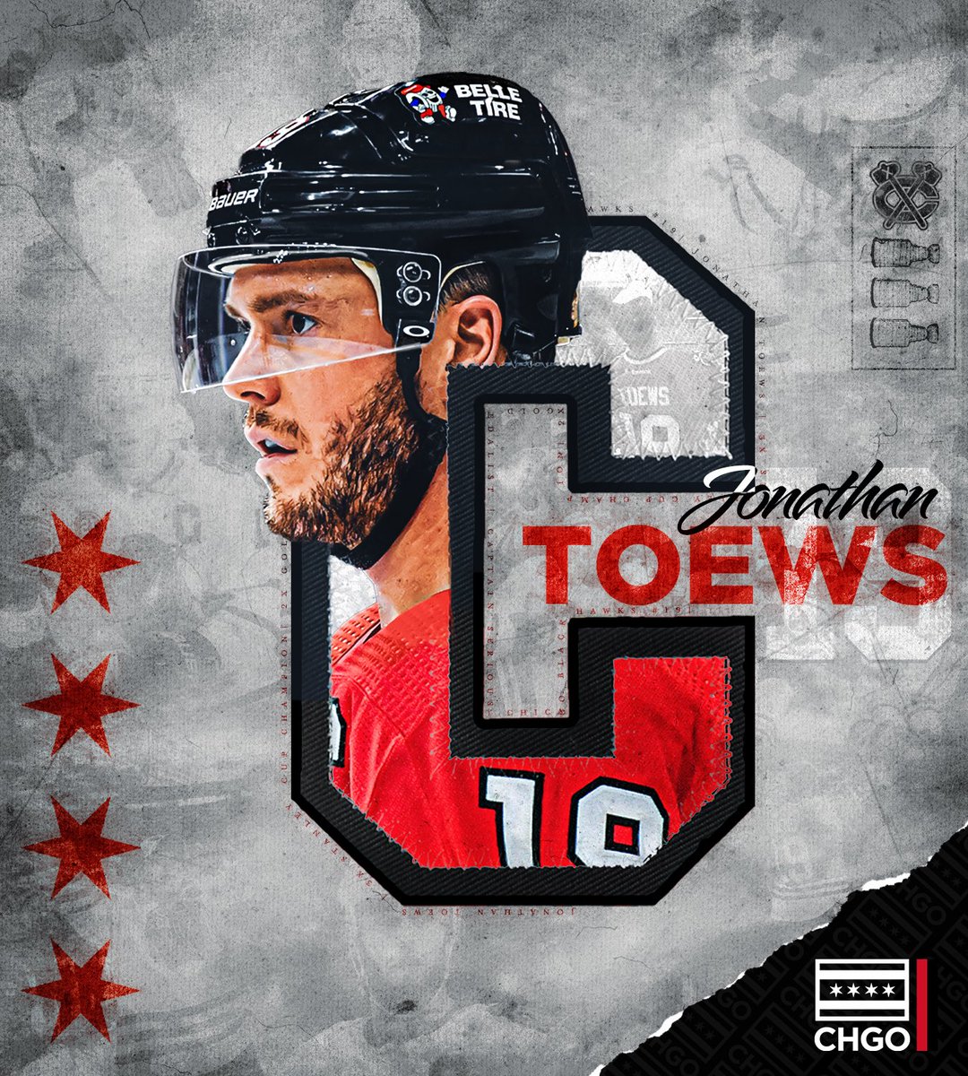 Tonight will be  Jonathan Toews’ 1,204th and final game as a Blackhawk.

3 Stanley Cups
1 Selke
1 Conn Smythe
1 Messier Leadership Award
4x All-Star

A lifetime of memories.
#Blackhawks