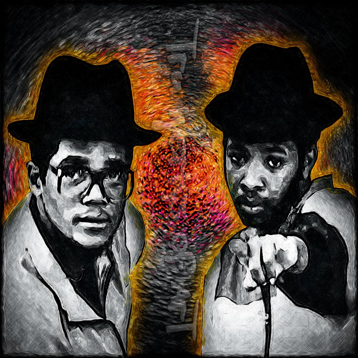 FrankTru1's tweet photo. #ClassicCovers #RunDMC tribute piece. 🎤👑 #JMJRIP 🙏
🗣️"Got rhymes so def, rhymes, rhymes galore
Rhymes that you never even heard before
Now if you say you heard my rhymes, we're gonna have to fight..."  https://t.co/7ZrhRuIFFV https://t.co/meNs9dcDEL