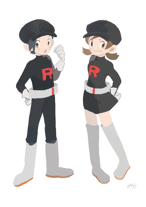 ポケマス したっぱ衣装かわいい 