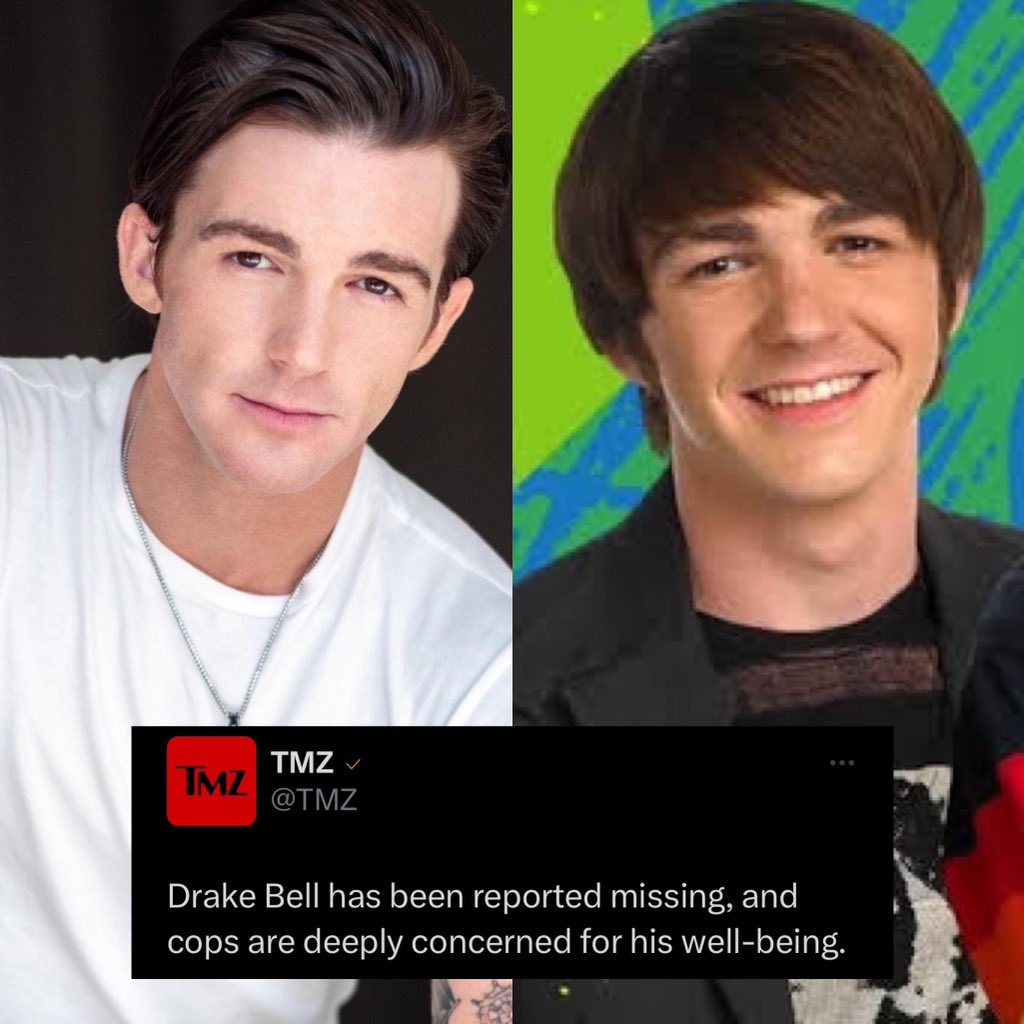 CerebrosG's tweet photo. De último momento: TMZ está reportando lo siguiente:

“Se ha informado de la desaparición de Drake Bell y la policía está profundamente preocupada por su bienestar.”

Por ahora no hay más información al respecto, esperemos que solo sea una confusión y que no sea nada grave. https://t.co/M0n9hO7IMg