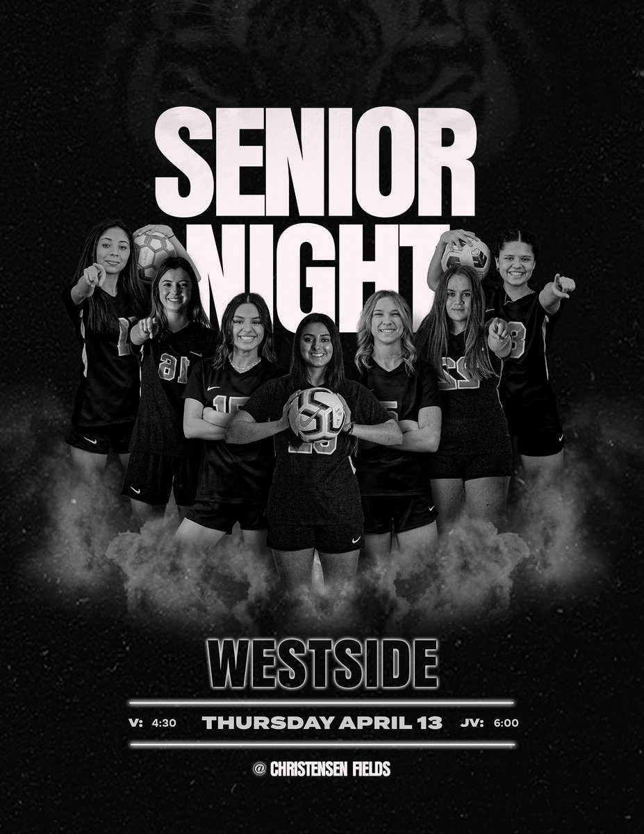 🚨SENIOR NIGHT🚨 Come out and support our seniors tonight! The game is at Christensen Fields against the Westside Warriors. Go Tigers 🐯🖤💛 #TogetherWeWin