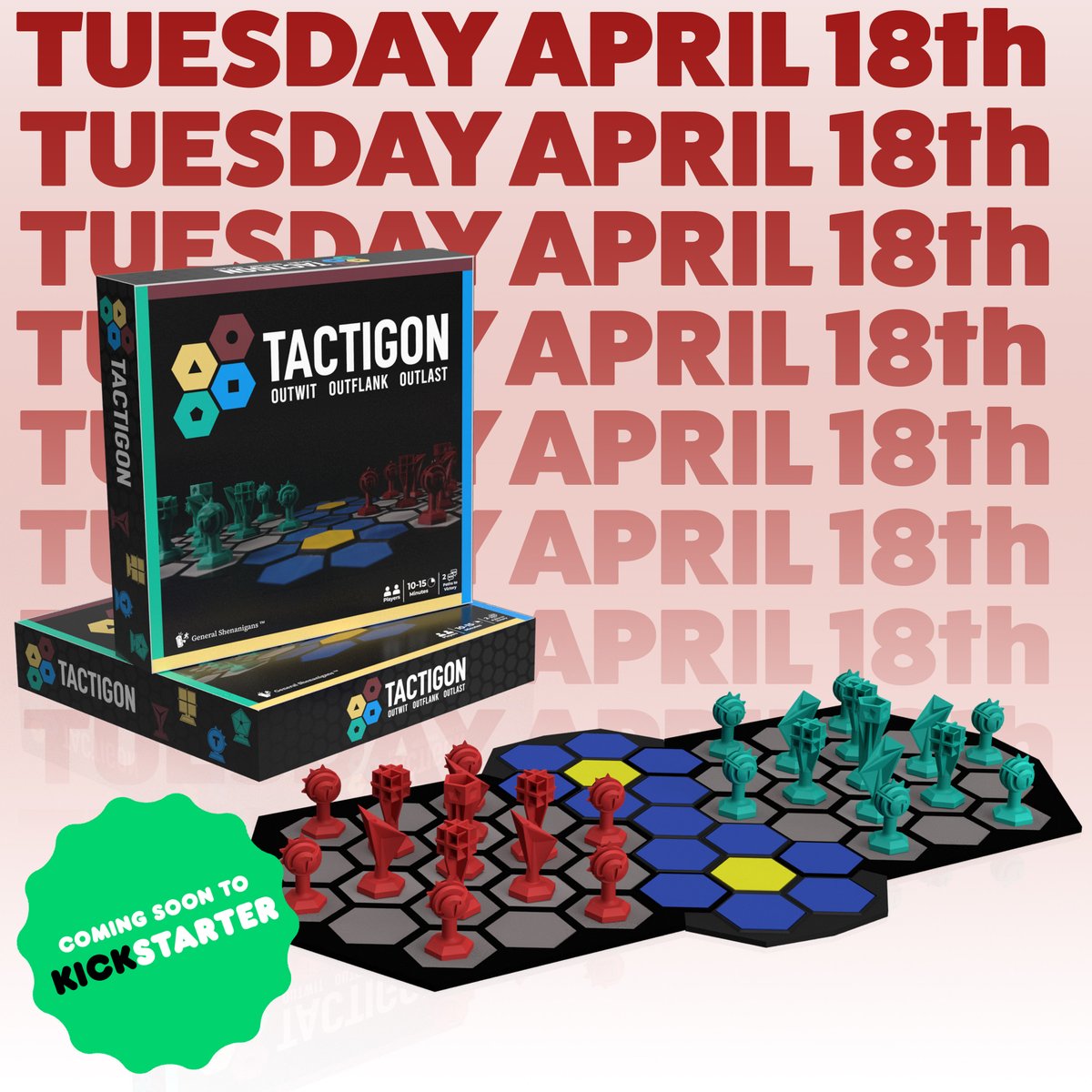 TactigonGame's tweet photo. Kickstarter here we come. We are going live in 5 DAYS!!!

Join our Tactigon Insider page for more details and visit https://t.co/WR4uEA9Kyk to see reviews and more. 

How excited are you? Emojis only 😁 https://t.co/mkjgiOZRVP