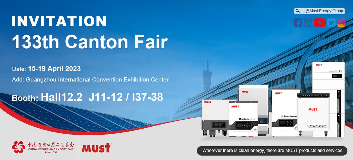 Echo45484347's tweet photo. 📣We are thrilled to announce that we will be participating in the #133rdCantonFair and cordially invite customers from all over the world to attend this exhilarating event.
💫 Throughout the fair, we will be showcasing our latest range of solar products https://t.co/F1WEaqhPrh
